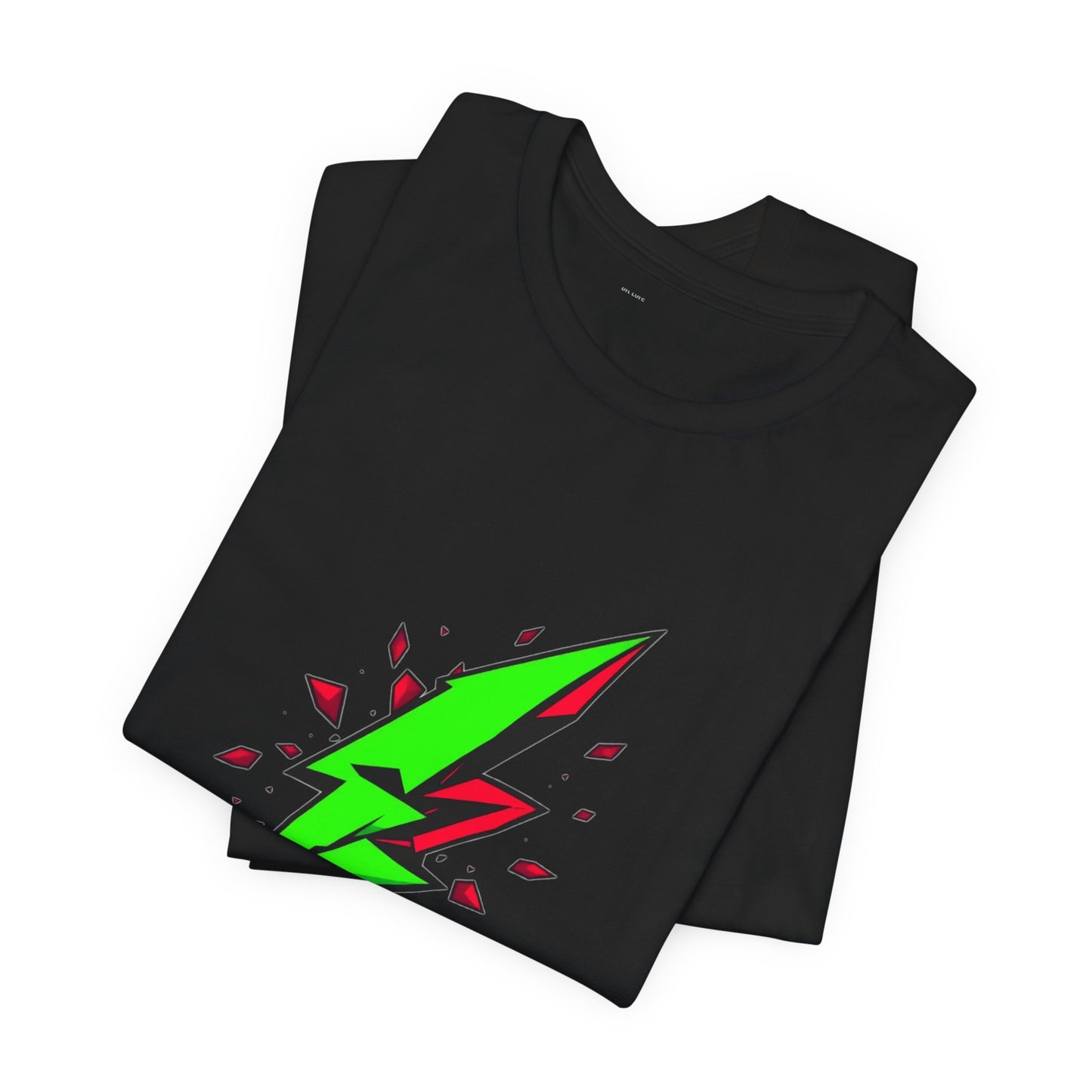 Rebel Pulse Geometric Lightning Bolt Tee - Unisex Jersey