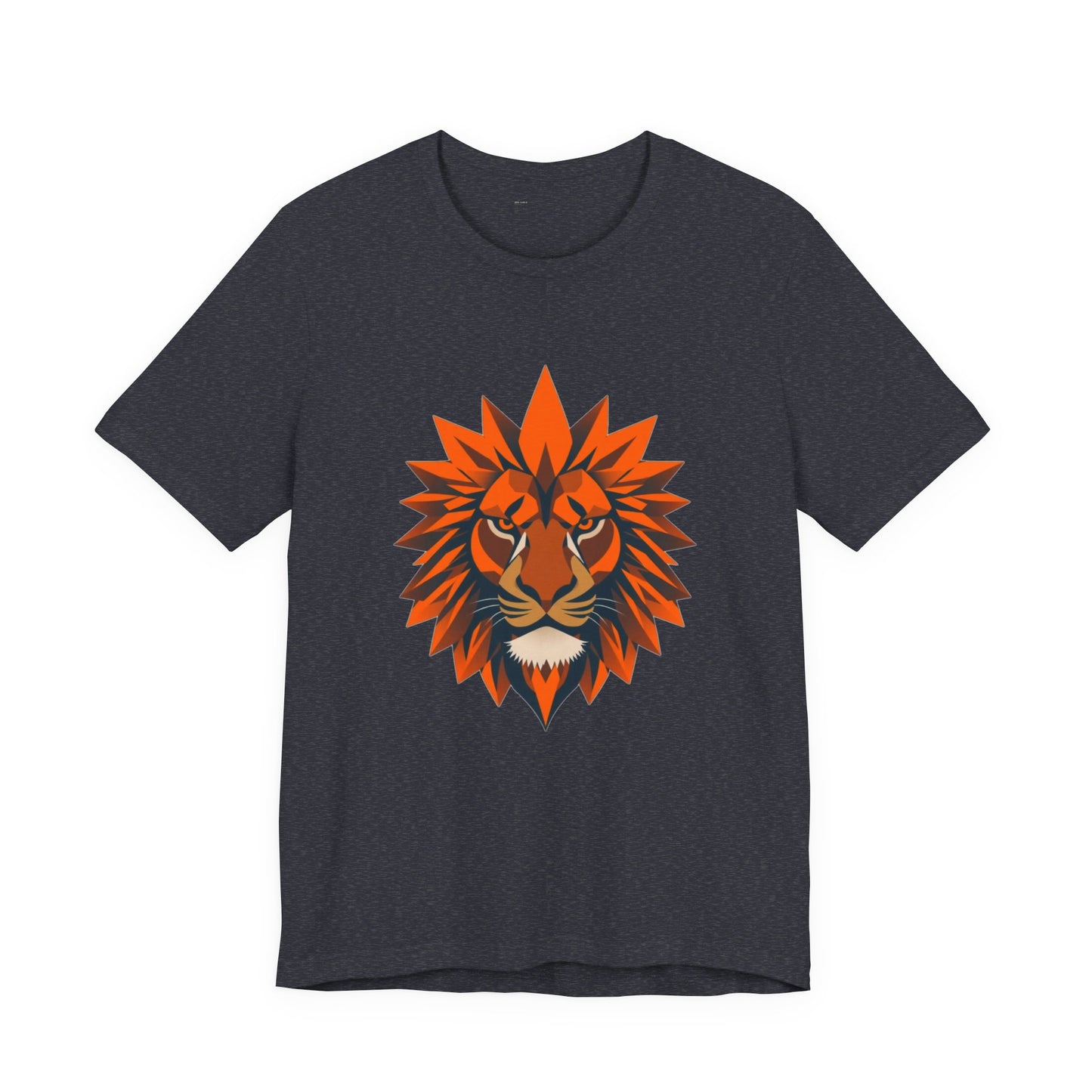 Geometric Beast Mode Lion Tee - Unisex Workout Shirt