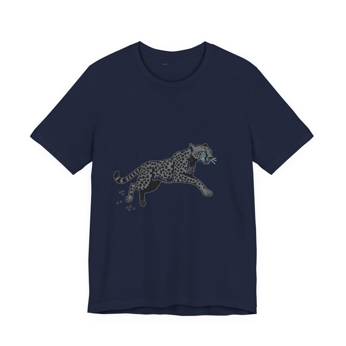 Pixel Storm Runner Gaming Tee - 8-Bit Cheetah Shirt