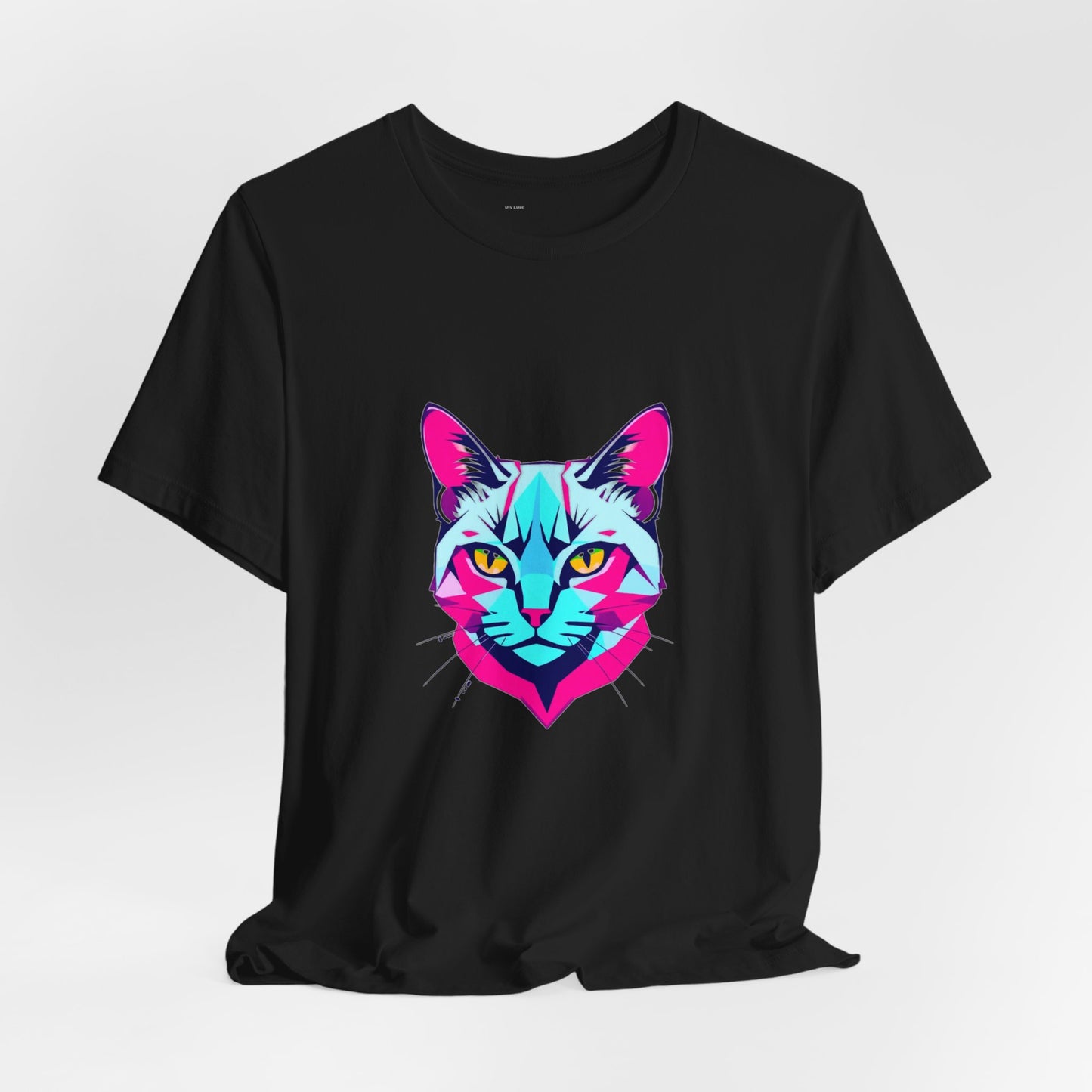 Glitch Cat Gaming Tee - Unisex Gamer T-Shirt Cyber