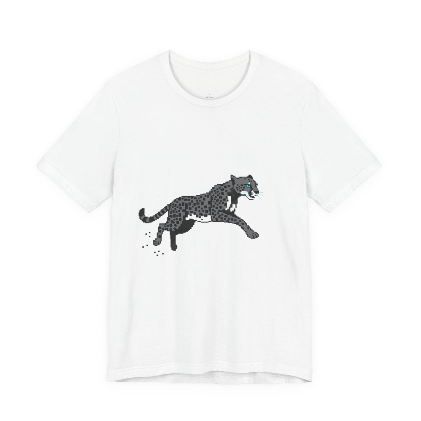 Pixel Storm Runner Gaming Tee - 8-Bit Cheetah Shirt