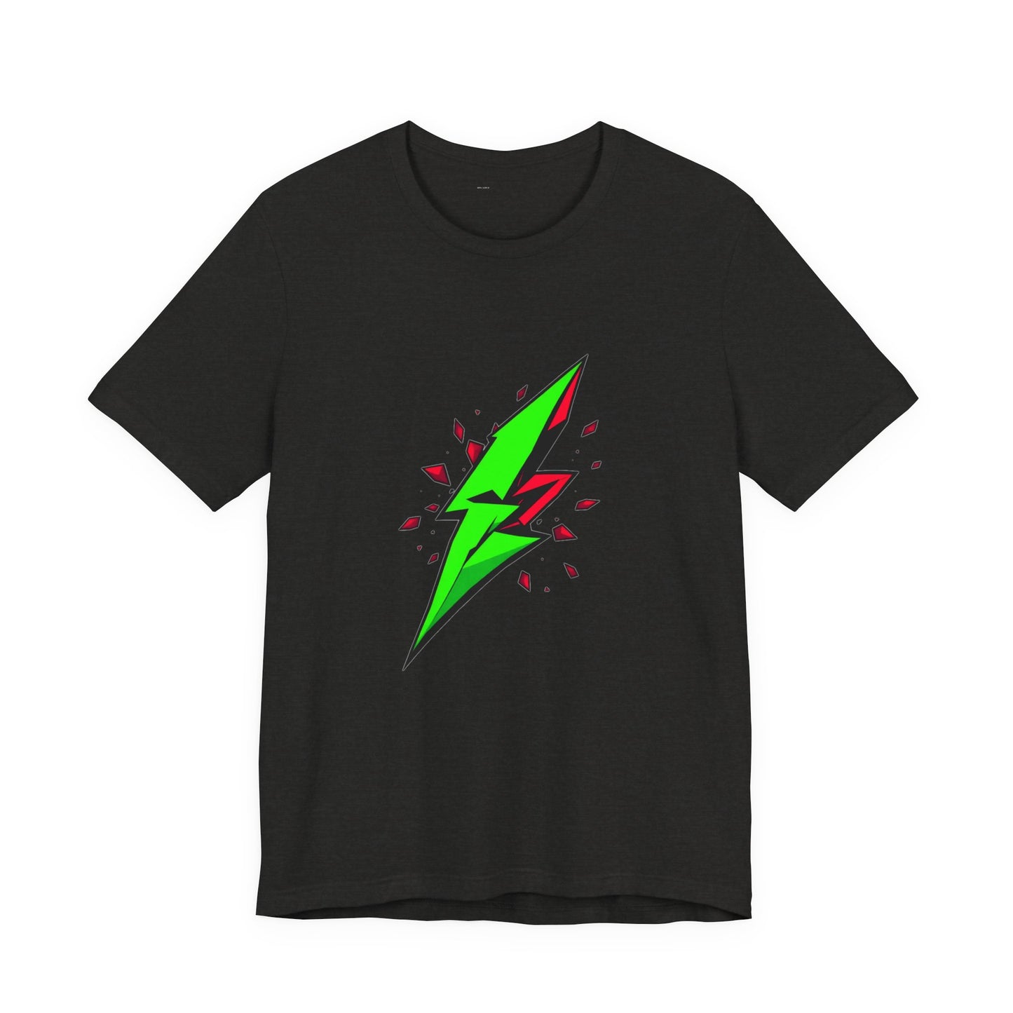 Rebel Pulse Geometric Lightning Bolt Tee - Unisex Jersey