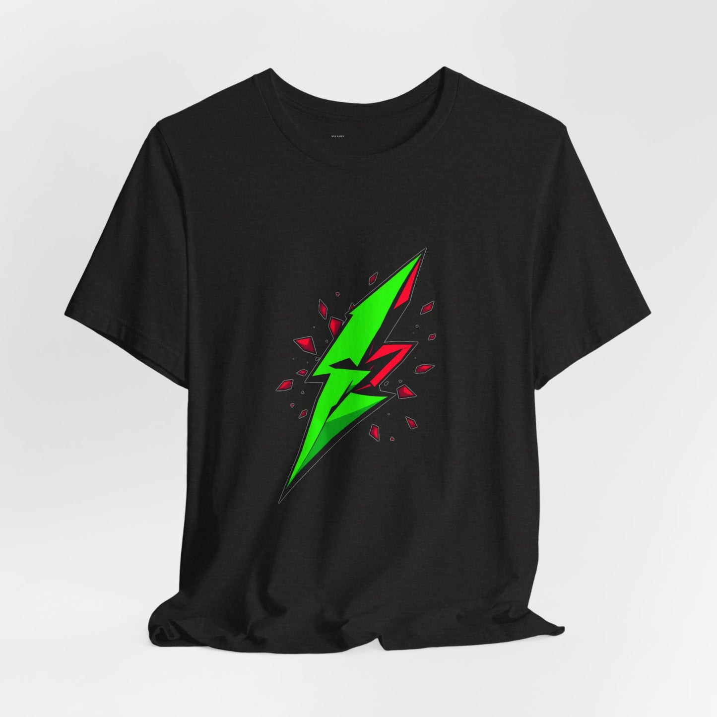 Rebel Pulse Geometric Lightning Bolt Tee - Unisex Jersey