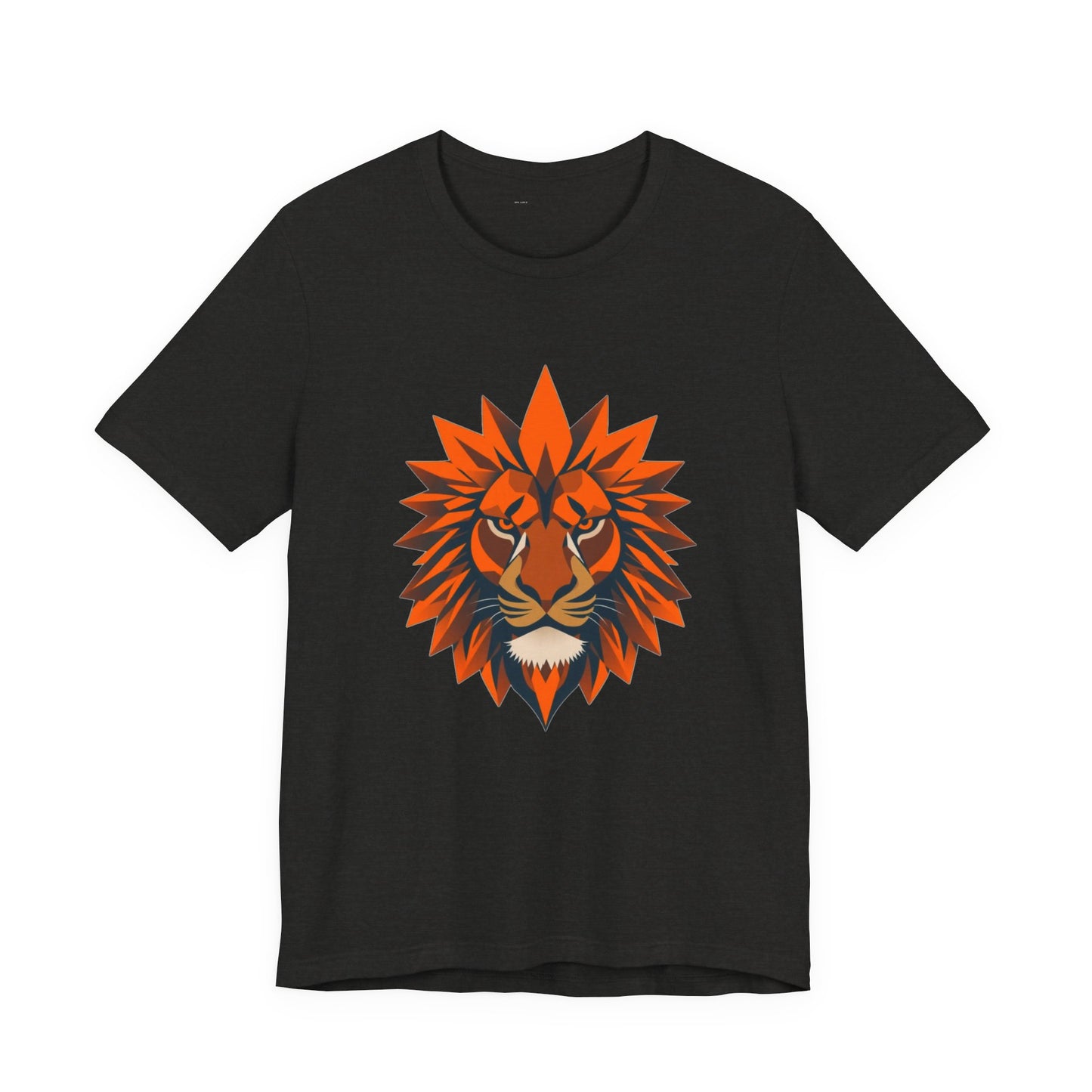 Geometric Beast Mode Lion Tee - Unisex Workout Shirt