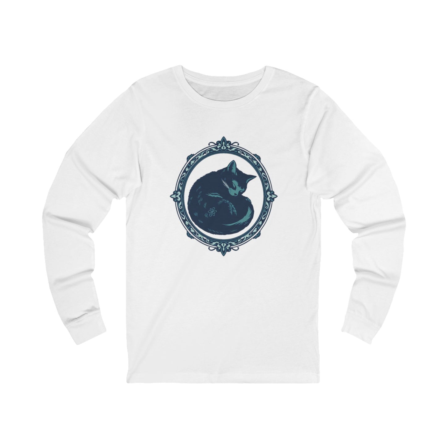 Midnight Memories Cat Tee - Vintage Long Sleeve Shirt
