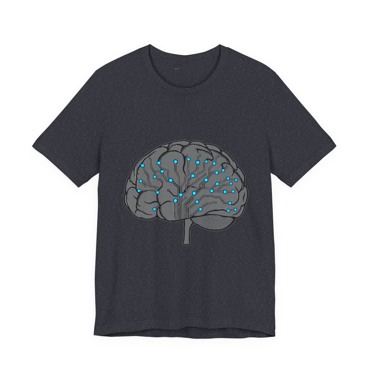 Neural Circuit Brain Tee - Tech Biology Graphic T-Shirt