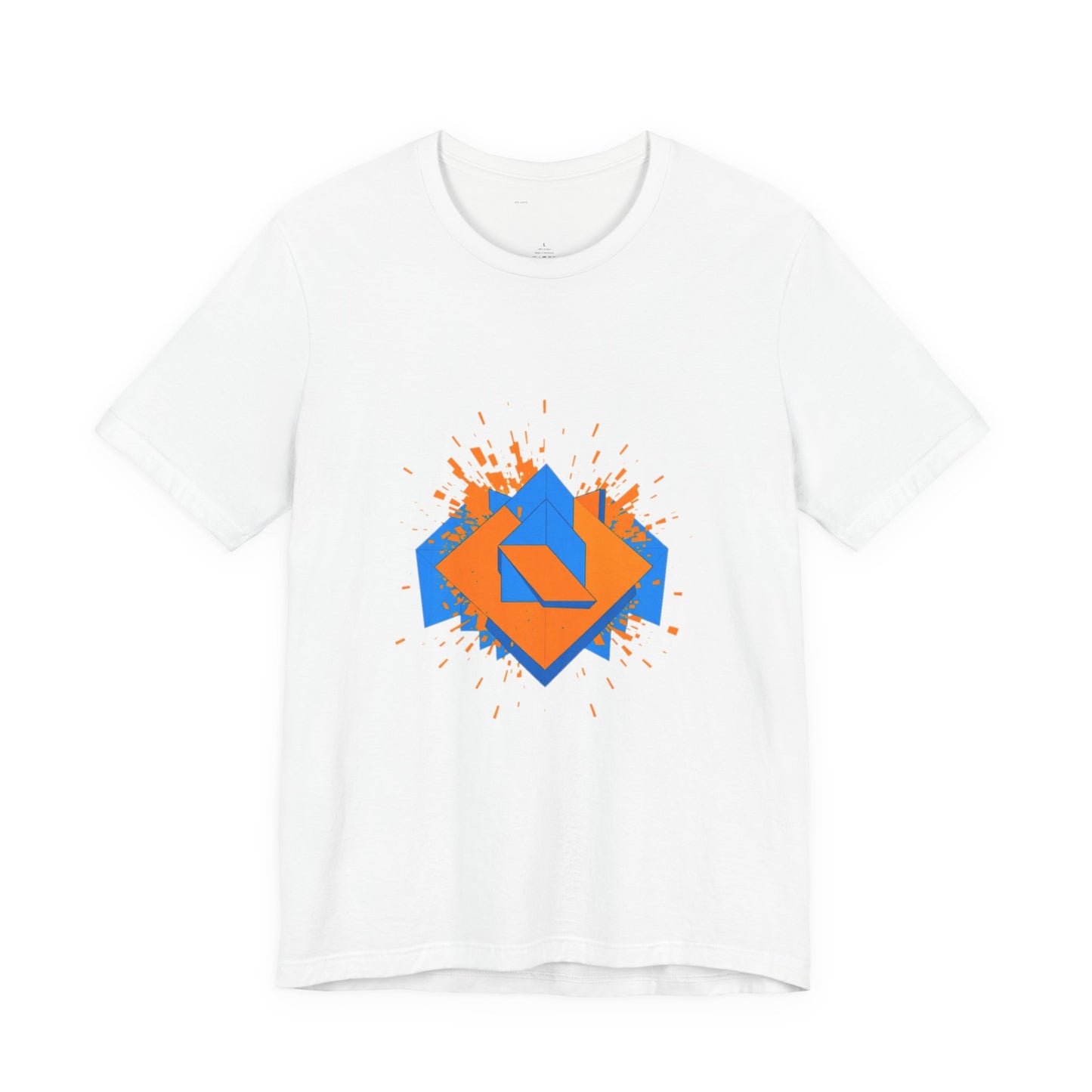 Geometric Reality Check Unisex Tee - Abstract Art Shirt