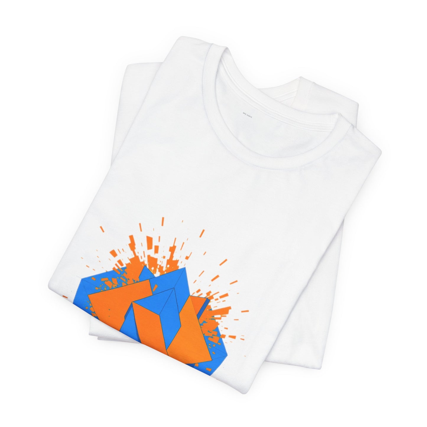Geometric Reality Check Unisex Tee - Abstract Art Shirt