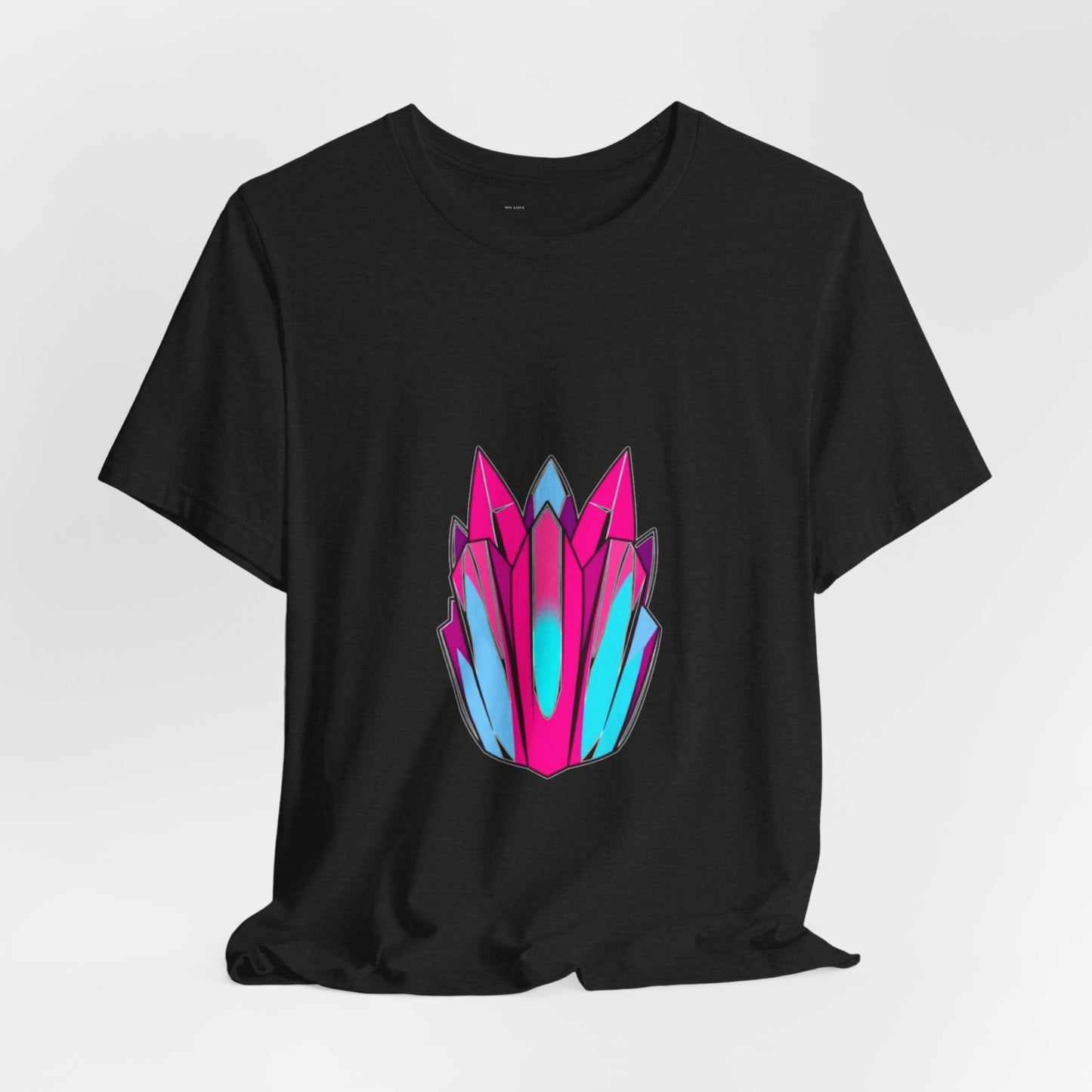 Main Character Energy Crystal Unisex Tee - Hot Pink Blue