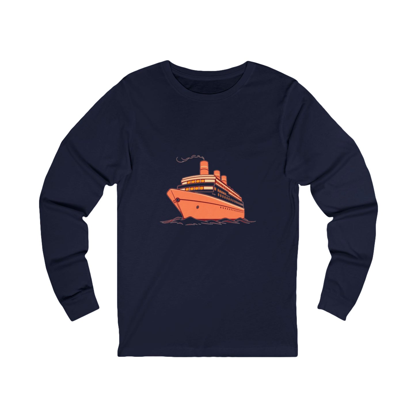 Vintage Cruise Dreams Long Sleeve Tee | Retro Ship Art