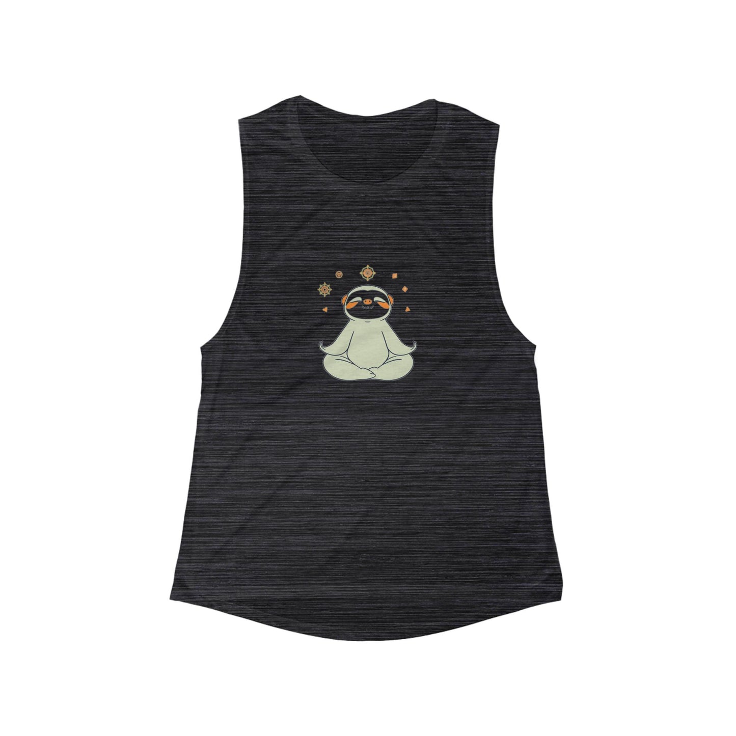Zen Sloth Meditation Tank - Women's Flowy Muscle Tee
