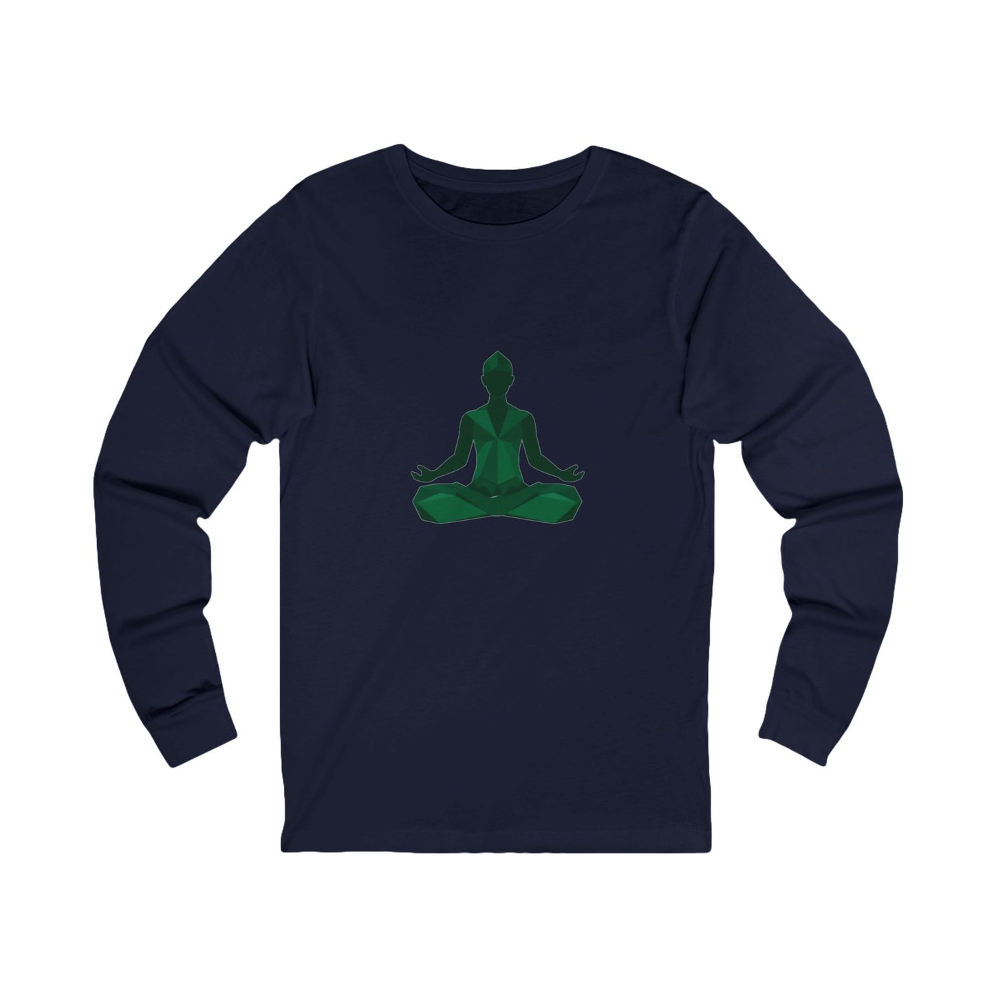 Geometric Zen Meditation Unisex Long Sleeve Tee - Prism