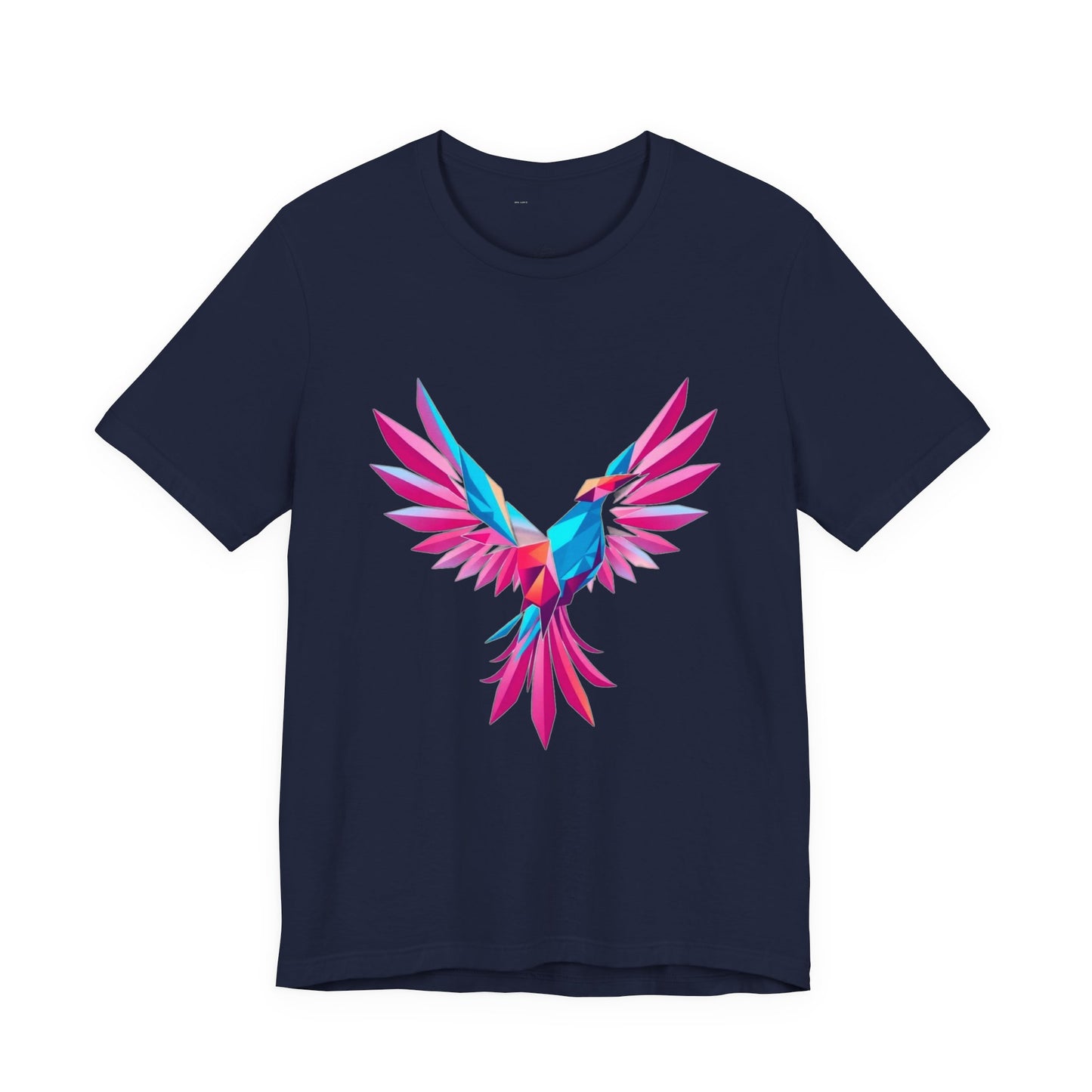 Glitch Storm Phoenix Graphic Tee - Cyber Gaming T-Shirt