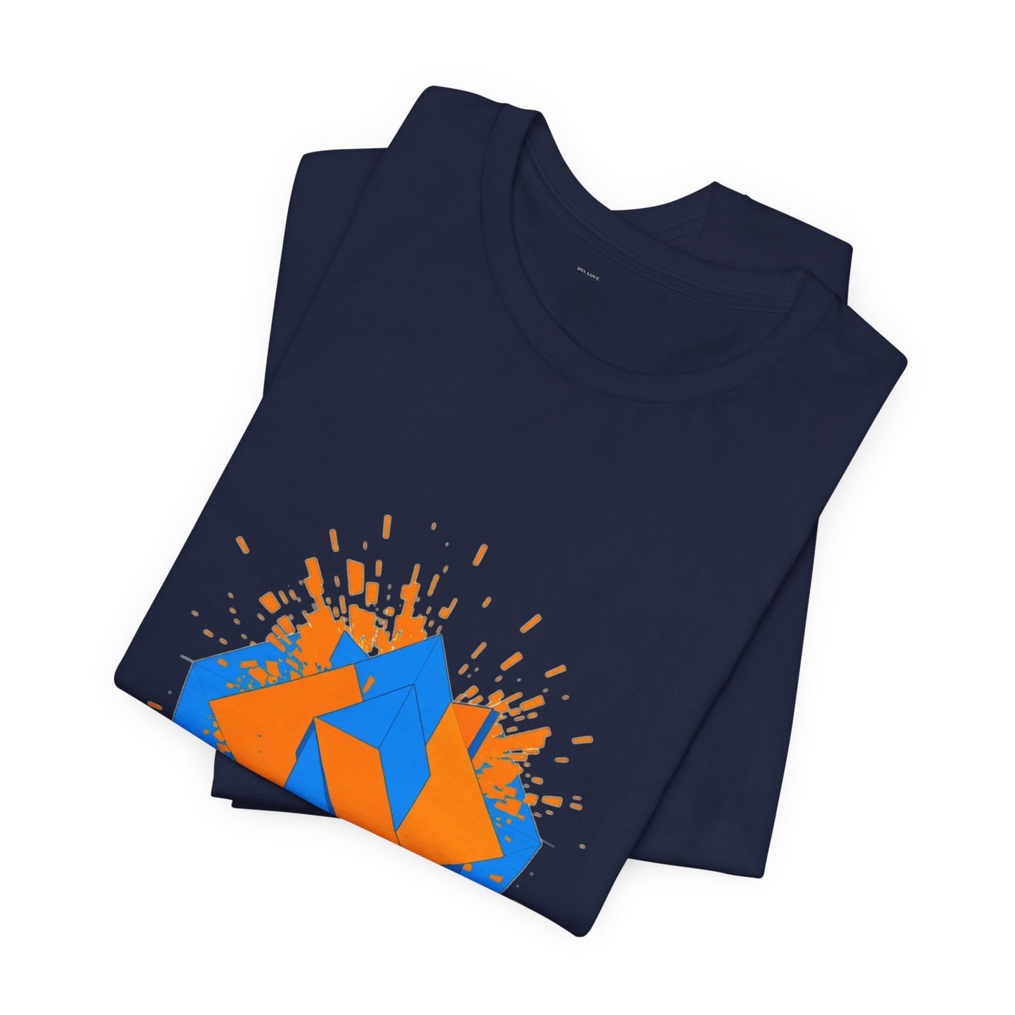 Geometric Reality Check Unisex Tee - Abstract Art Shirt