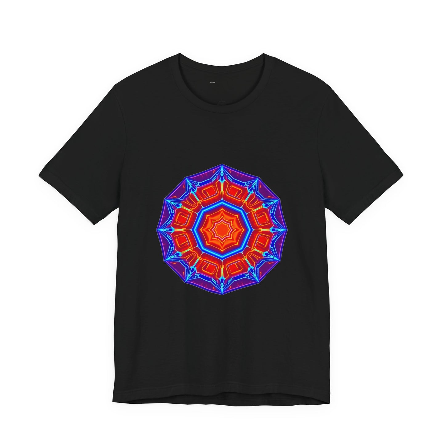Quantum Glitch Portal Gaming Tee - Geometric Unisex Shirt