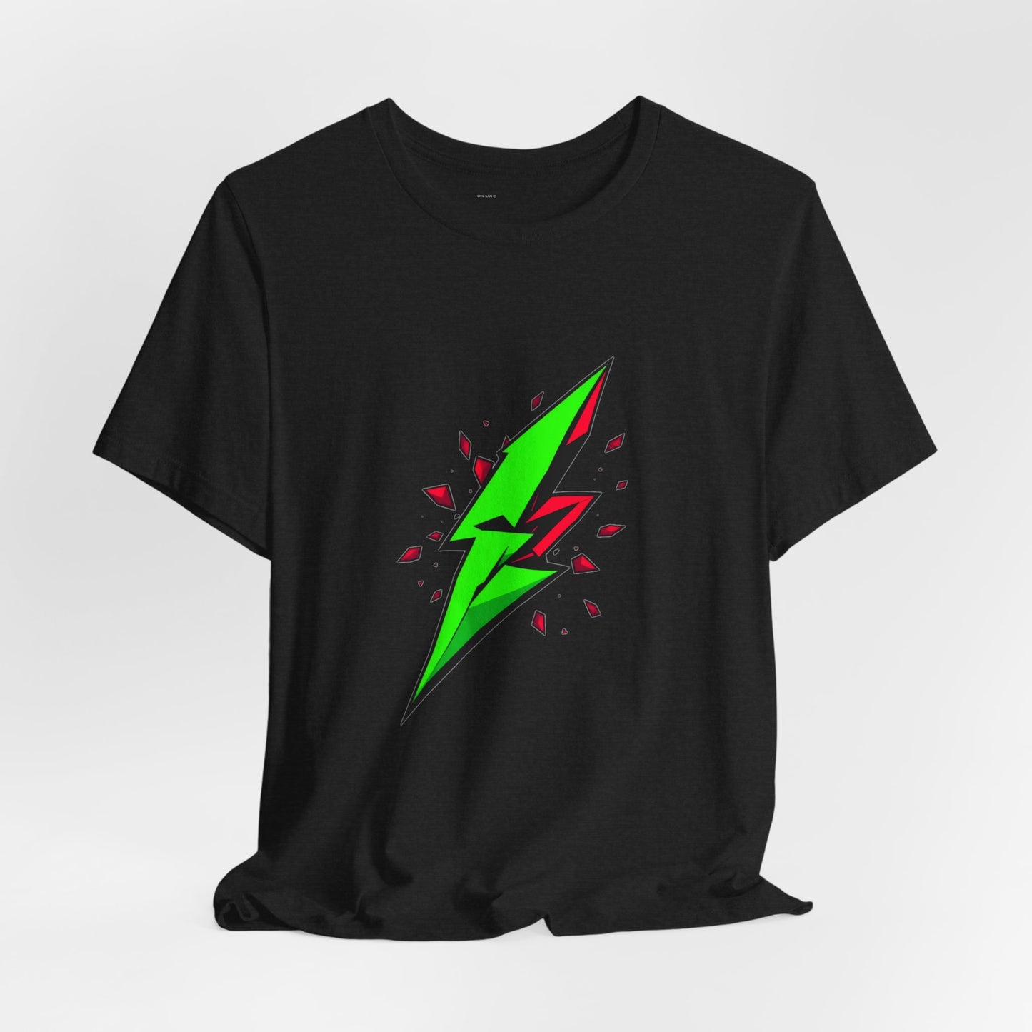 Rebel Pulse Geometric Lightning Bolt Tee - Unisex Jersey