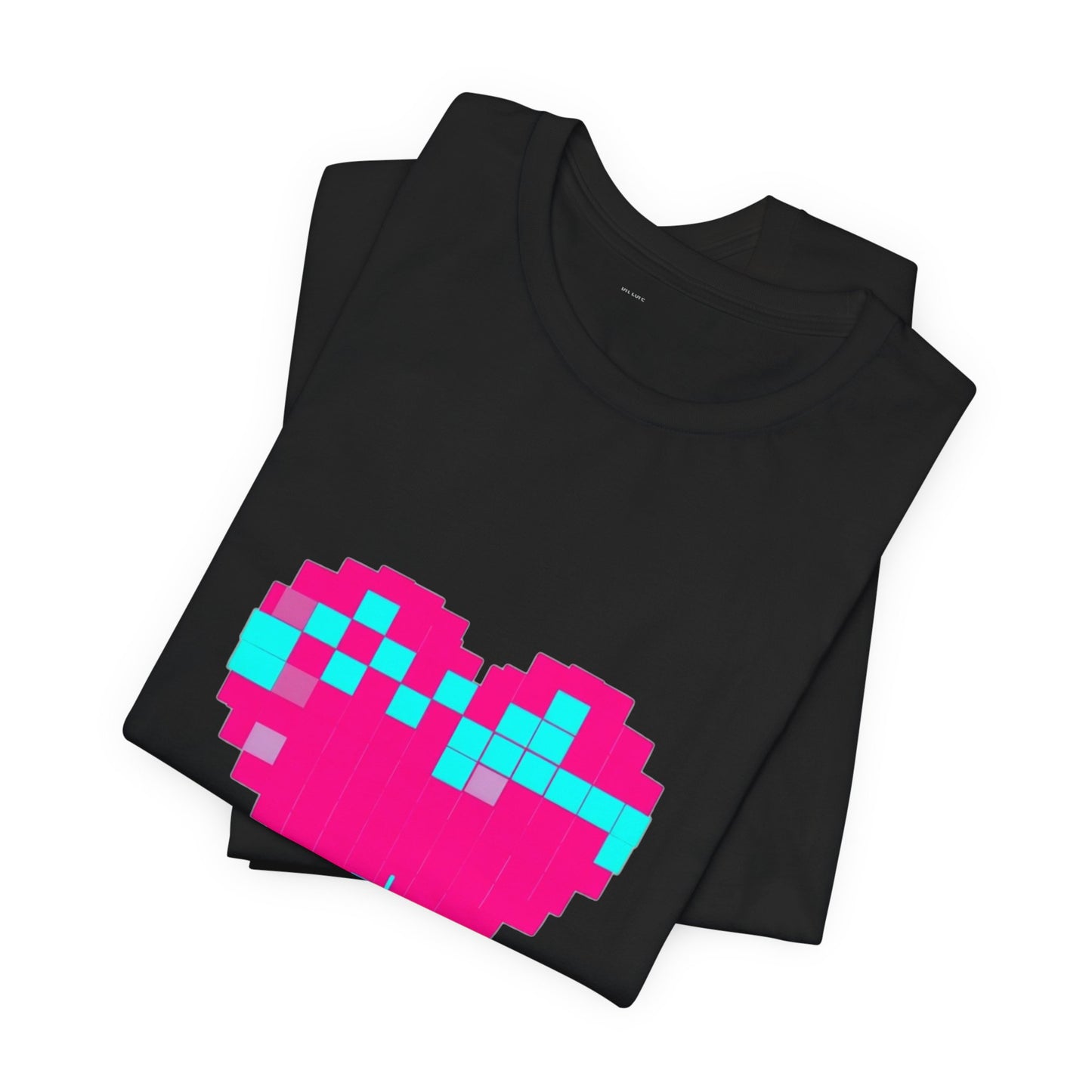 Pixel Heart Glitch Tee - 8-Bit Gaming Unisex T-Shirt