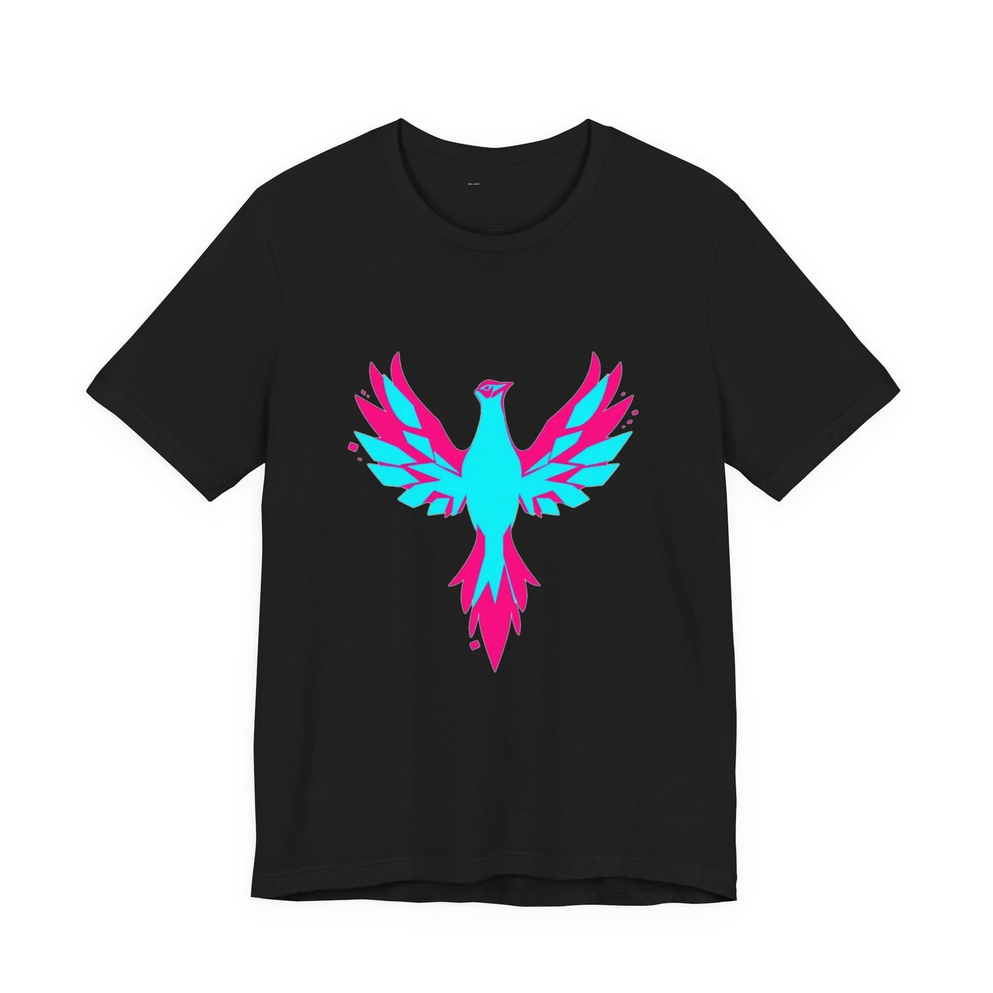 Glitch Phoenix Tee - Gaming Graphic T-Shirt Unisex