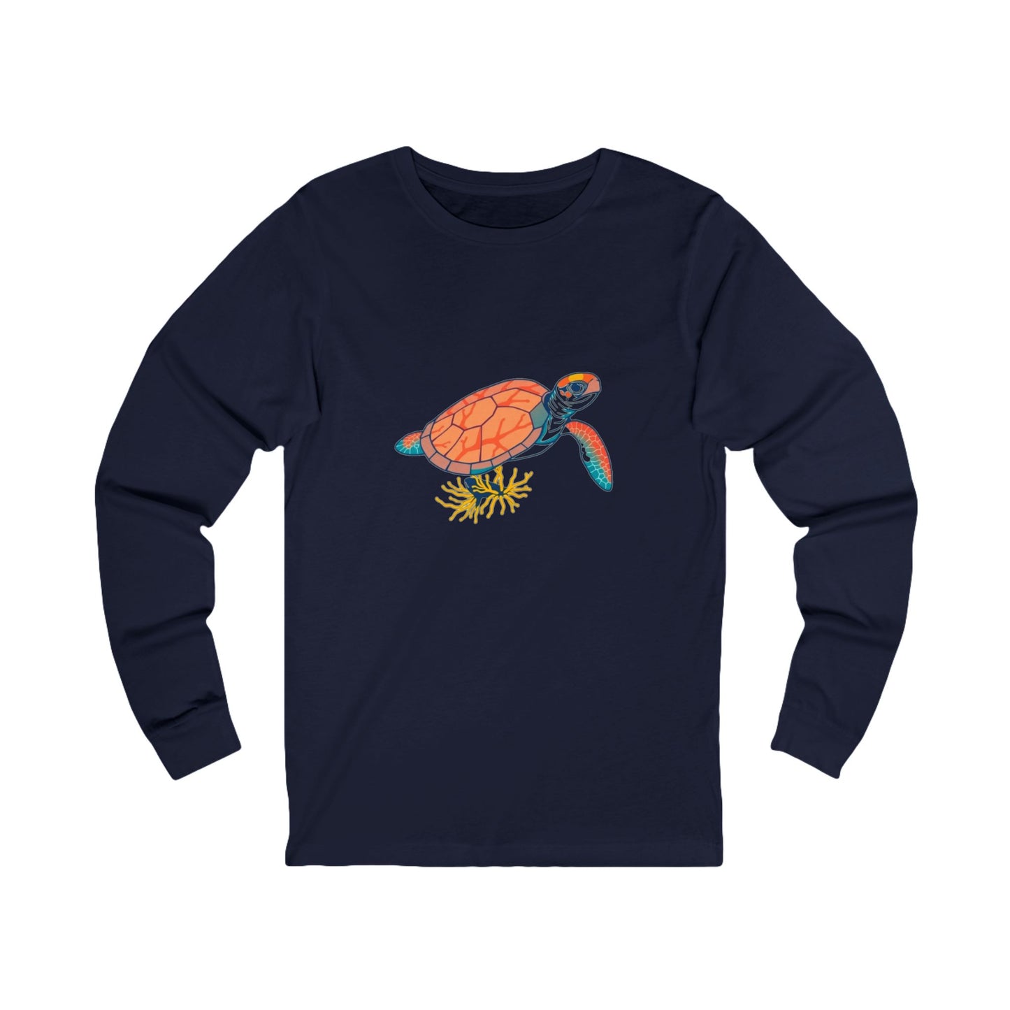 Coral Kingdom Guardian Sea Turtle Long Sleeve Tee