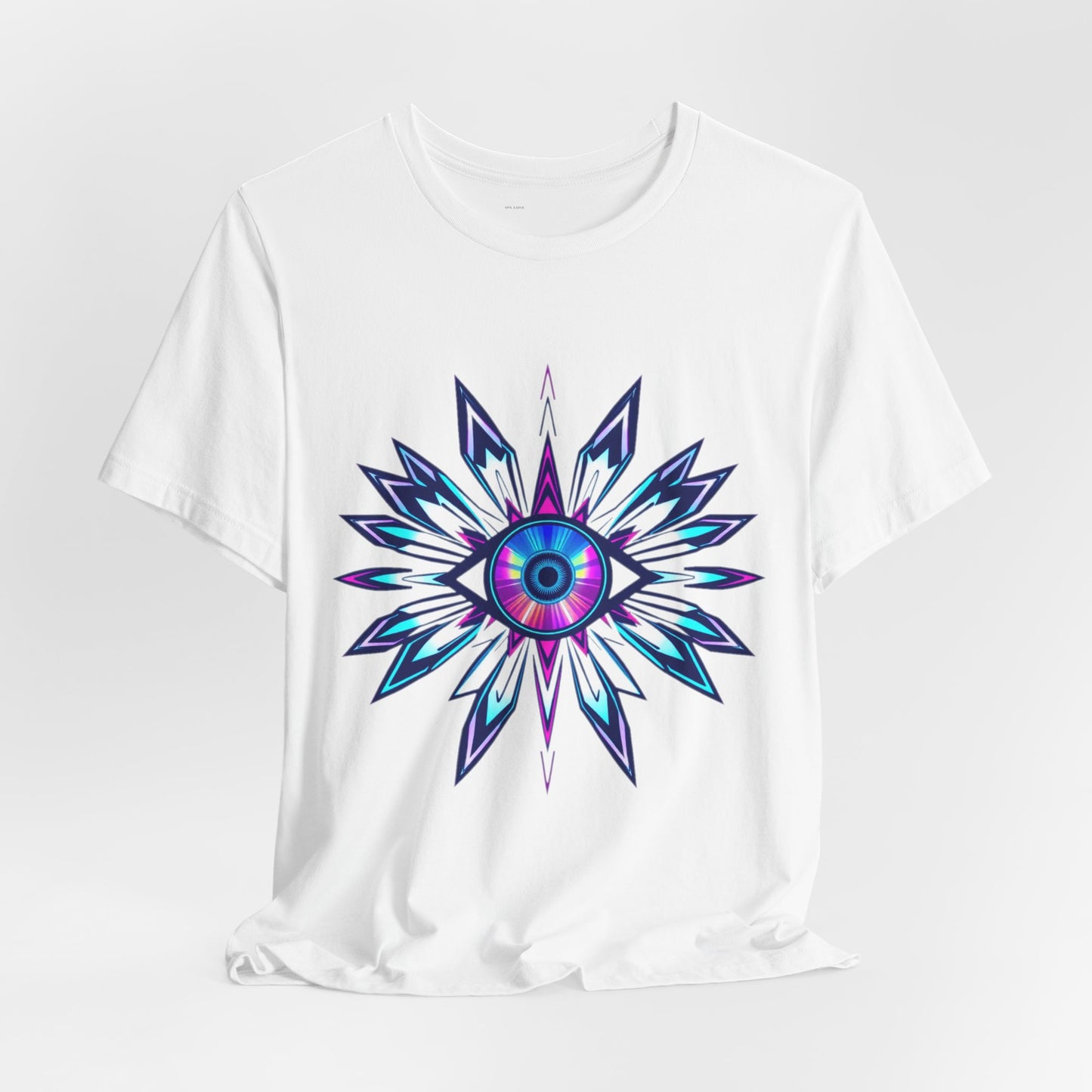 Digital Oracle Tee - Y2K Cyber Eye Graphic Unisex T-Shirt