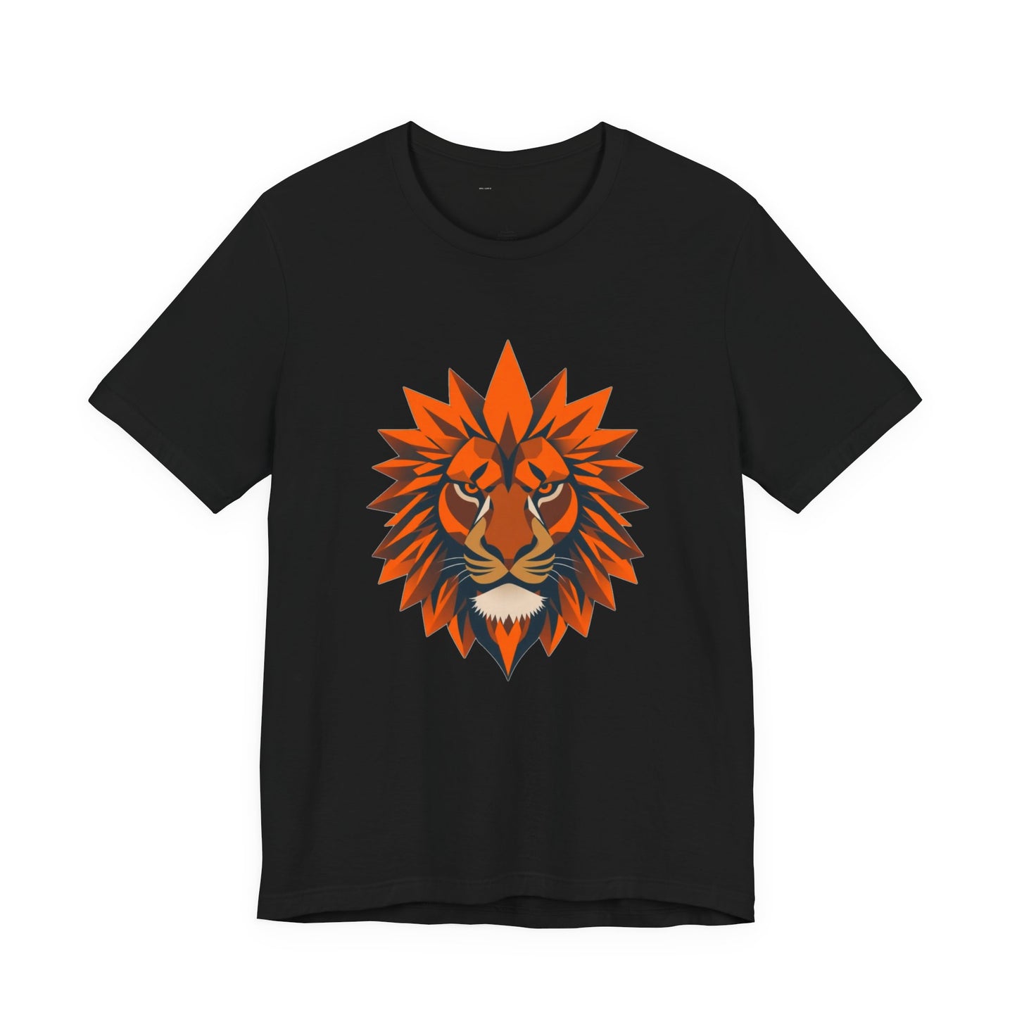 Geometric Beast Mode Lion Tee - Unisex Workout Shirt