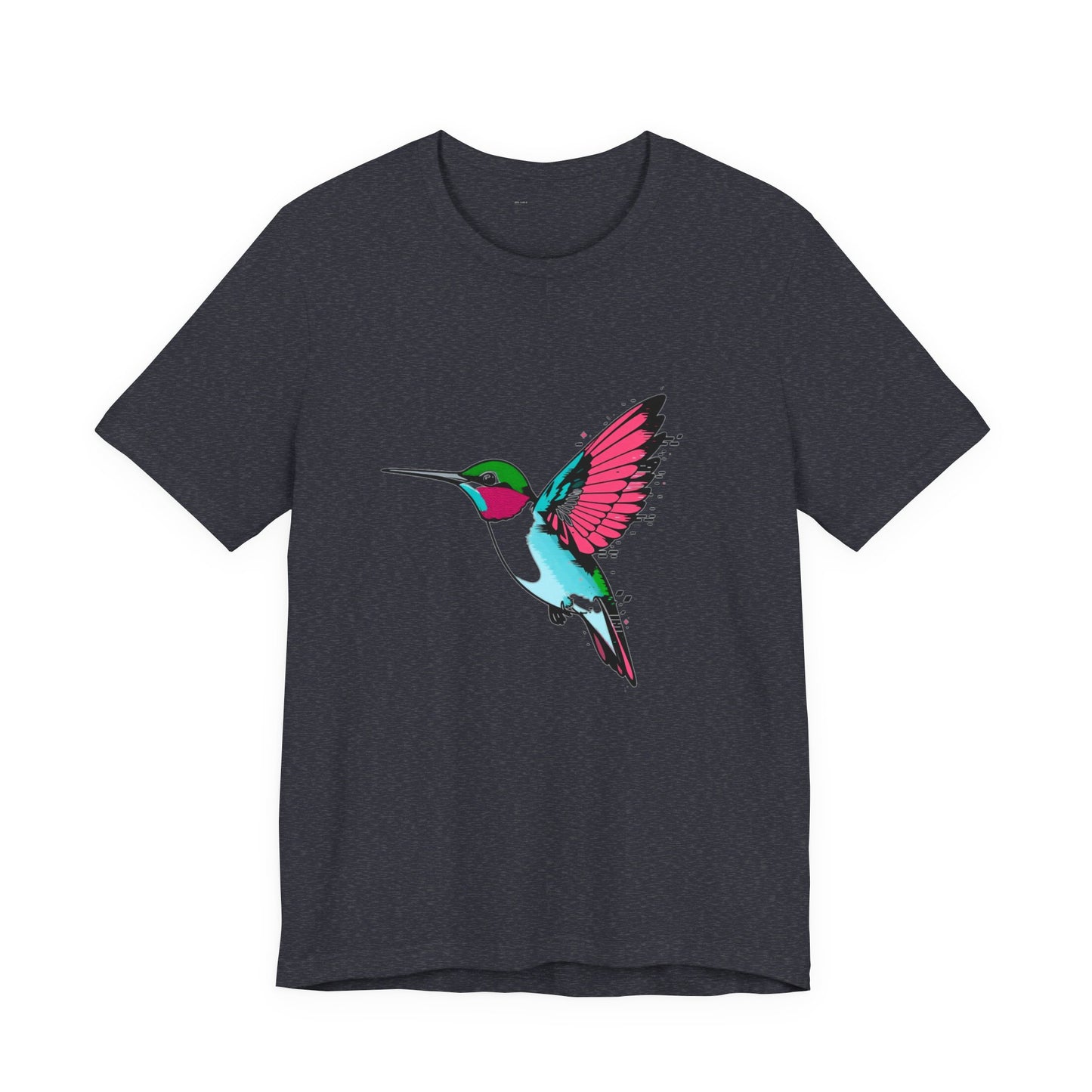 Infinite Feed Frenzy Glitch Hummingbird Tee - Unisex
