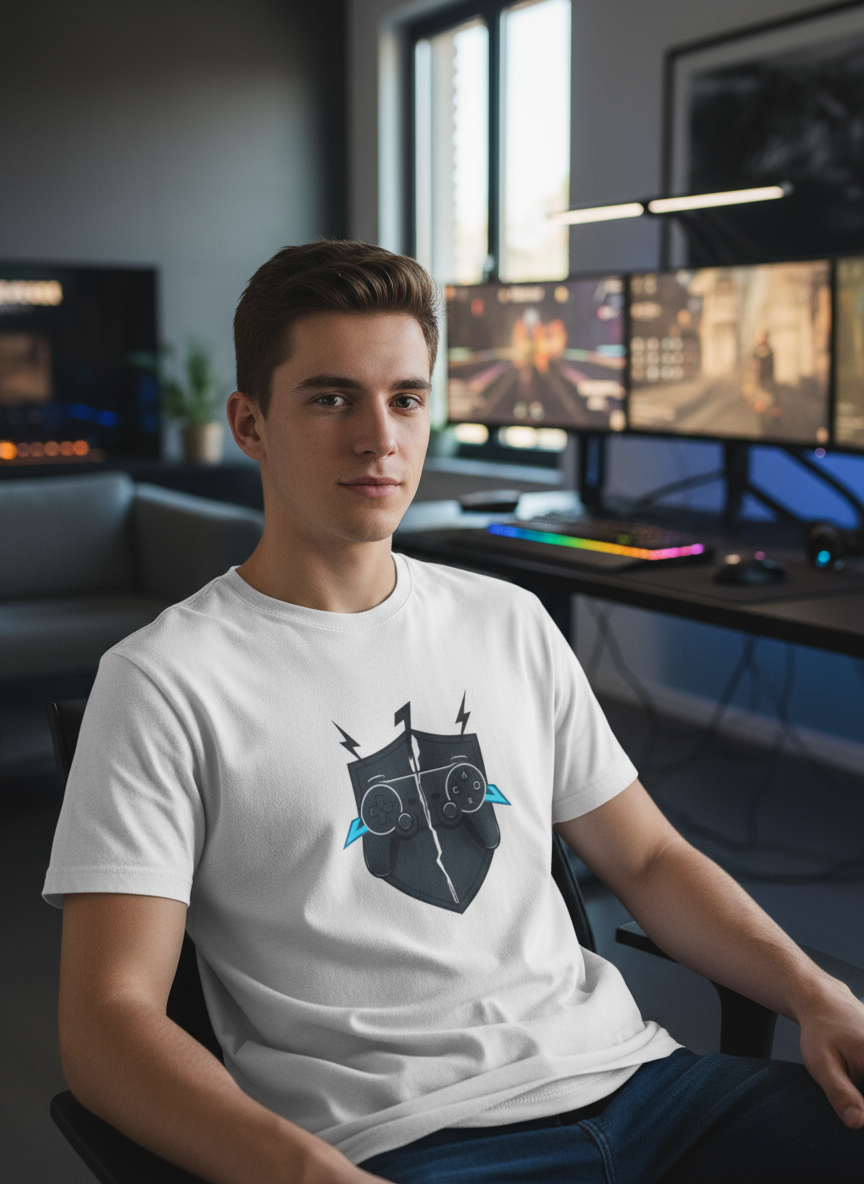 Rage Quit Champion Gaming Tee - Unisex Controller Shirt