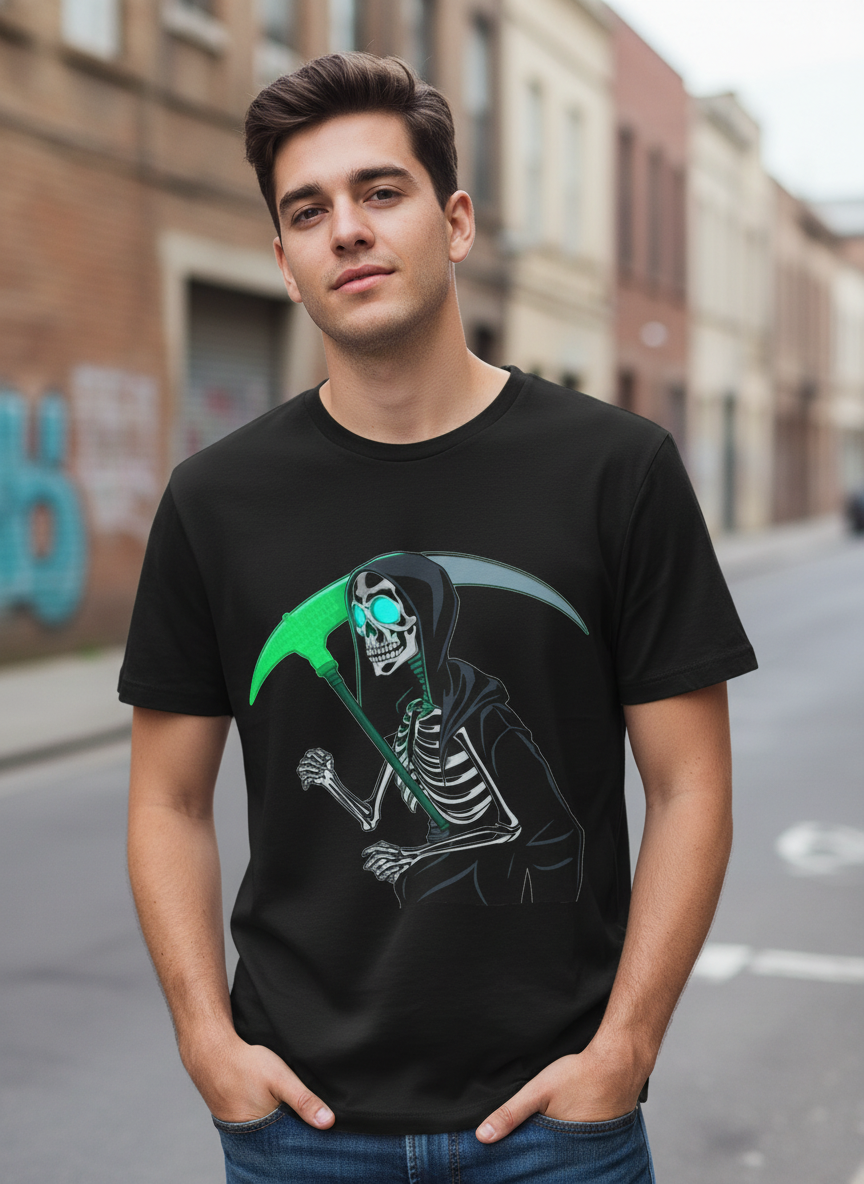 Code Reaper Tee - Programmer Developer Grim Reaper T-Shirt