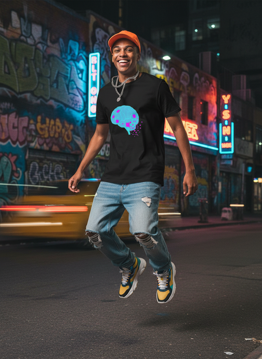 Signal Decay Unisex Tee - Cyber Brain Aesthetic Shirt