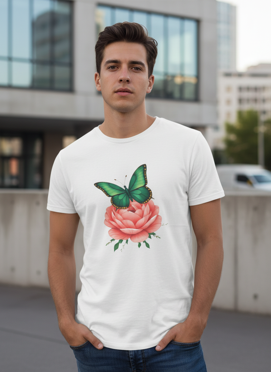 Metamorphic Bloom Tee - Model Shot