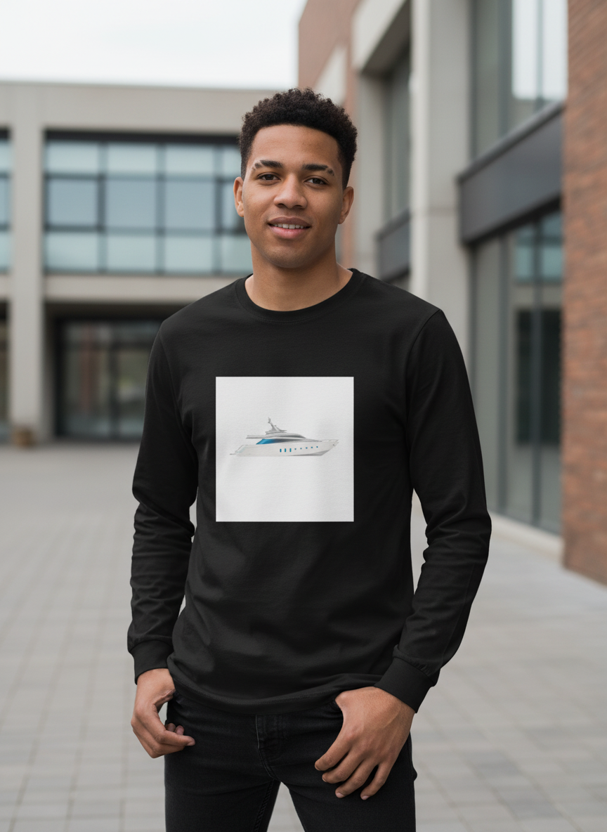 Yacht Circuit Couture Long Sleeve Tech Fashion Tee