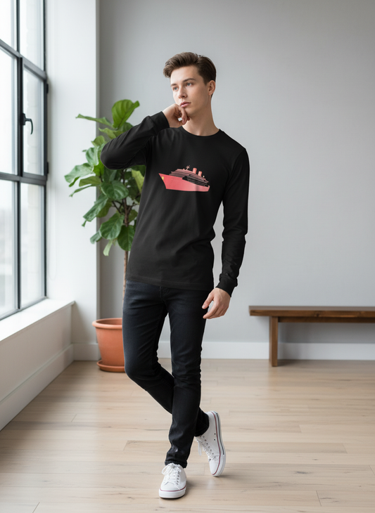 Yacht Club Vibes Long Sleeve Tee - Luxury Cruise Ship