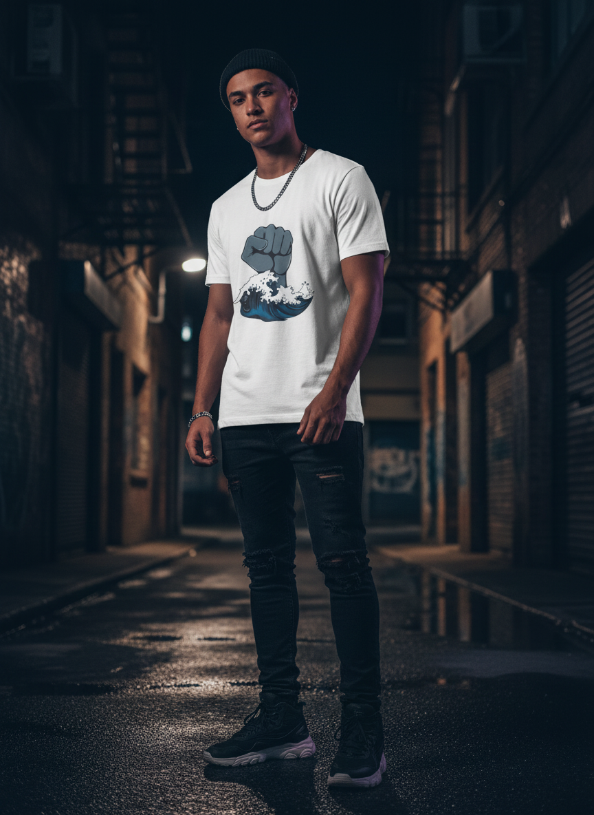 Rising Tide Unisex Tee - Motivational Ocean Wave Shirt