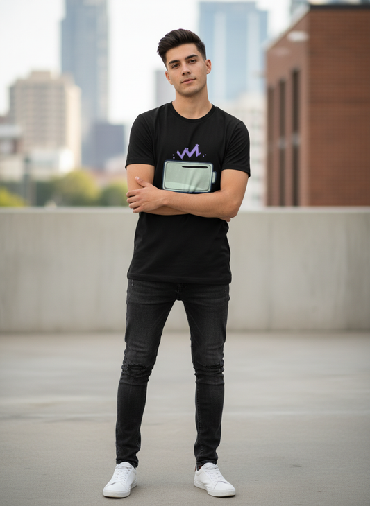 Social Battery Low Introvert Tee - Soft Sage Green Design