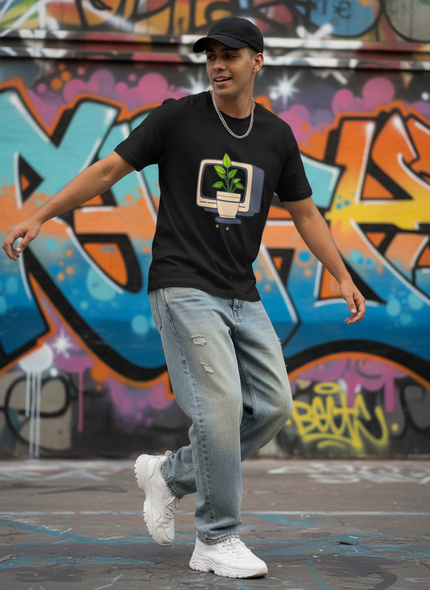 Dial-Up Dreams Tee - Model Shot