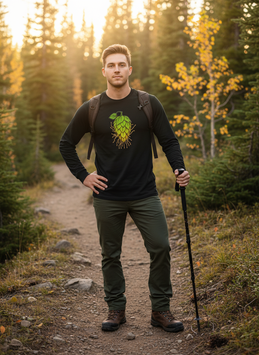Botanical Brew Circuit Long Sleeve Tee - Craft Beer Tech