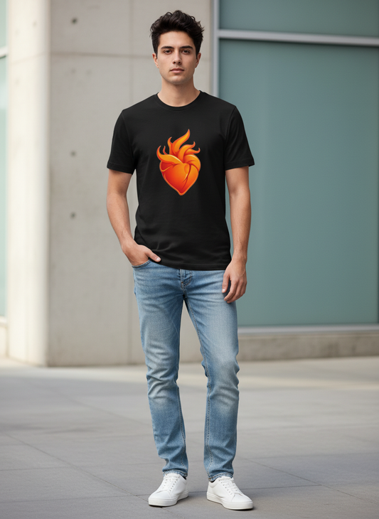 Victory Heartbeat Unisex Tee - Electric Heart Design