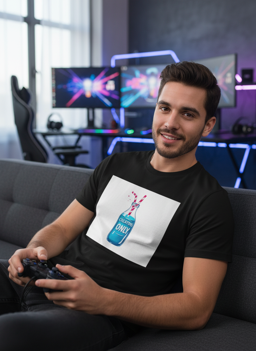 Streamer Fuel Tee - Content Creator Gaming T-Shirt