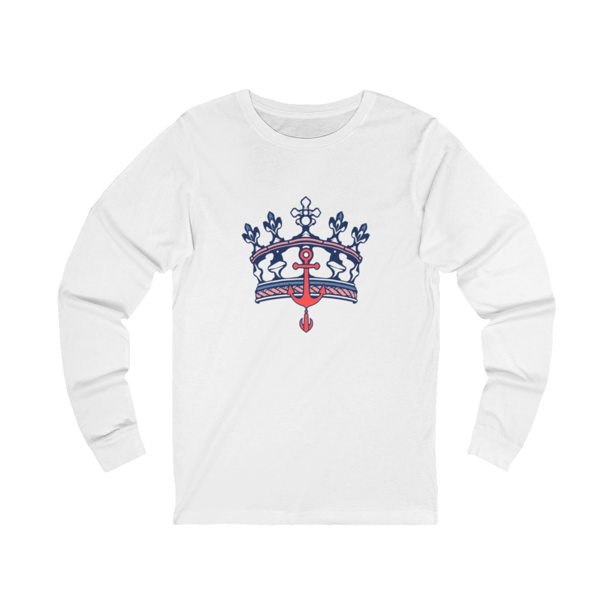 Yacht Club Crown Unisex Long Sleeve Tee - Nautical Style
